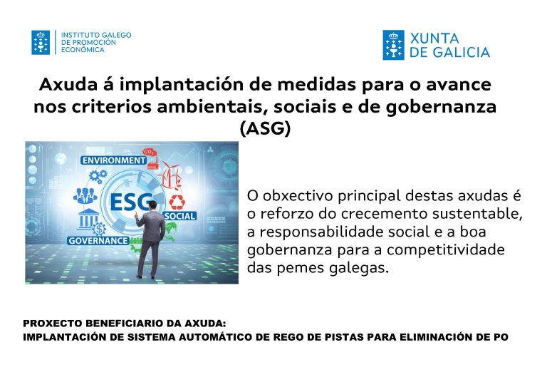 axuda para a implantación dun sistema de rego automático para a eliminación de po