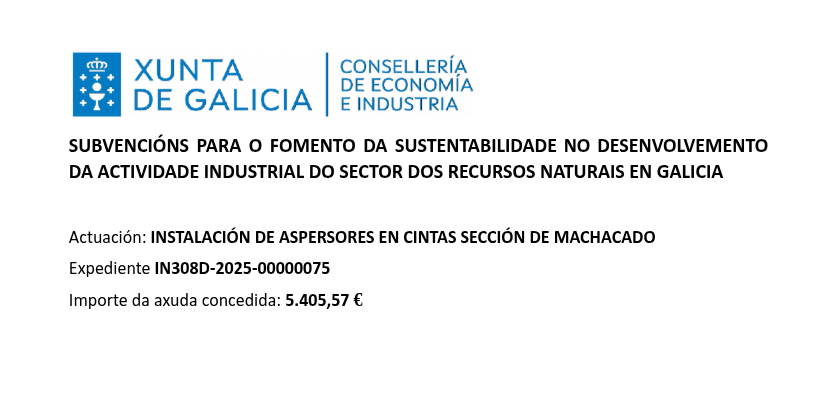 INSTALACIÓN DE ASPERSORES EN CINTAS SECCIÓN DE MACHACADO